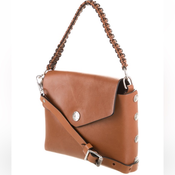 Rag & Bone Shoulder Brown Leather Hand Bag Purse Authentic - Picture 5 of 7